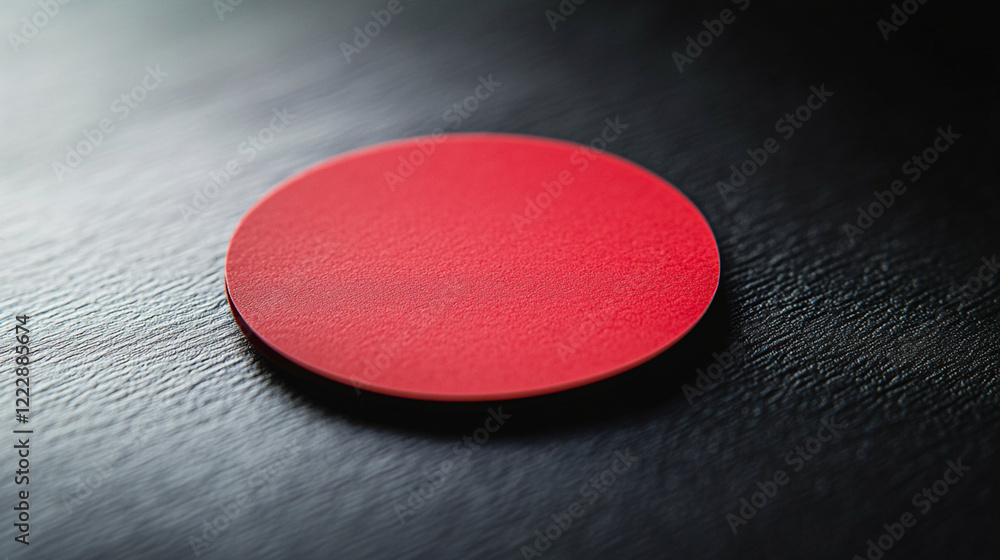 Poster red circle minimalist design element dark background abstract simple modern graphic texture