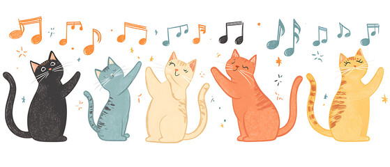 Naklejka premium pet cat in illustrator drawing.