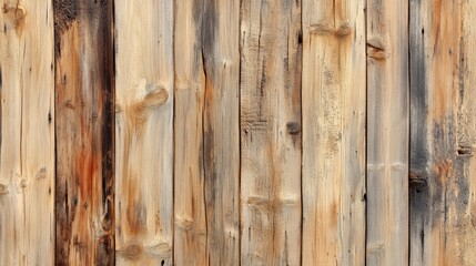 Bright Pine Wooden Wall and Floor in Matching Natural Tones