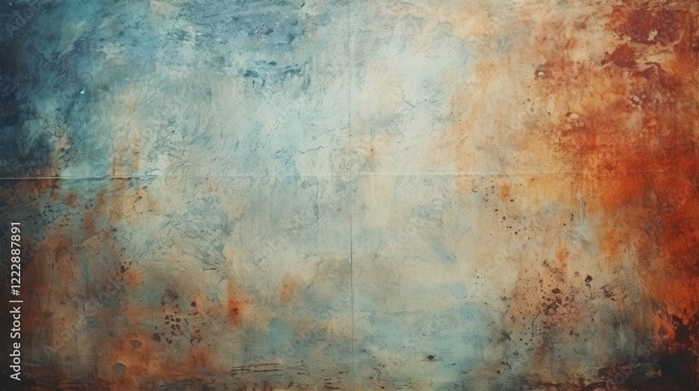 Poster abstract colorful texture with scratched film effect in exquisite earthy tones for artistic and crea