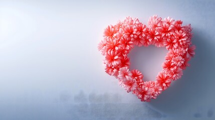 Fototapeta premium valentine decorations, hearts in classic style: Valentine wreaths, heart-shaped with intricate floral arrangements, soft romantic lighting.