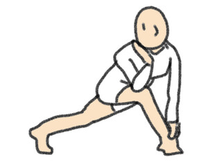 silhouette of a person yoga pose