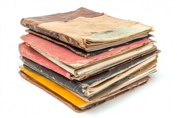 A Stack of Aged Books: A Glimpse into the Past, A Treasure Trove of Stories and Knowledge