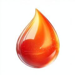 Obraz premium Hyper Realistic 3D Toner Drop Icon with Radian Effects