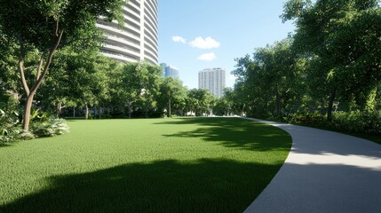 Urban Park Pathway