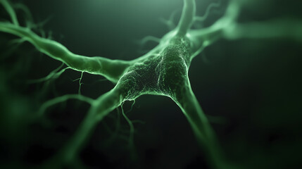 Close-up visualization of neural activity in scientific research lab