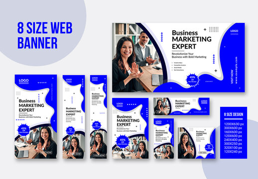 Business Web Banner Set Layout
