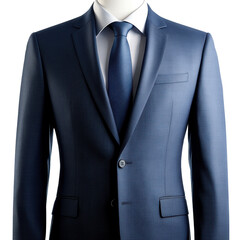 Stylish businessman suit isolated on transparent background