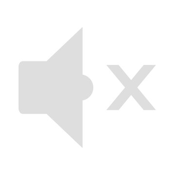 Ton aus - Lautsprecher Icon in grau