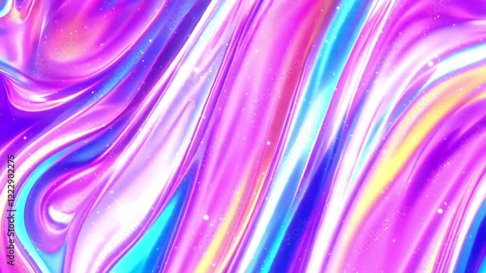 Poster 3d rendering hypnotic abstract swirls animation