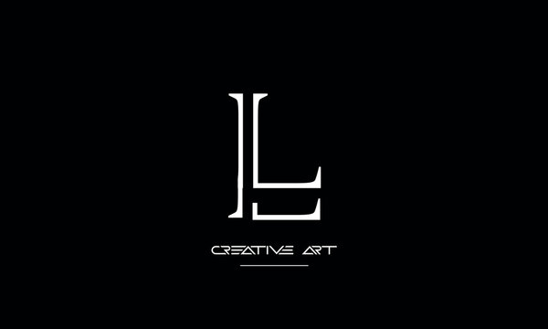 LL, L abstract letters logo monogram