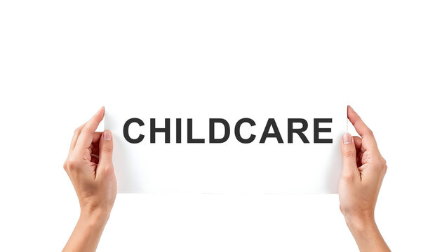 hand holding a page, Childcare