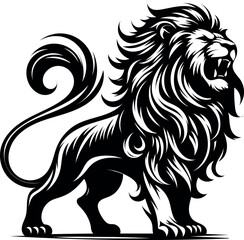 lion silhoutte vector illustration. eps file
