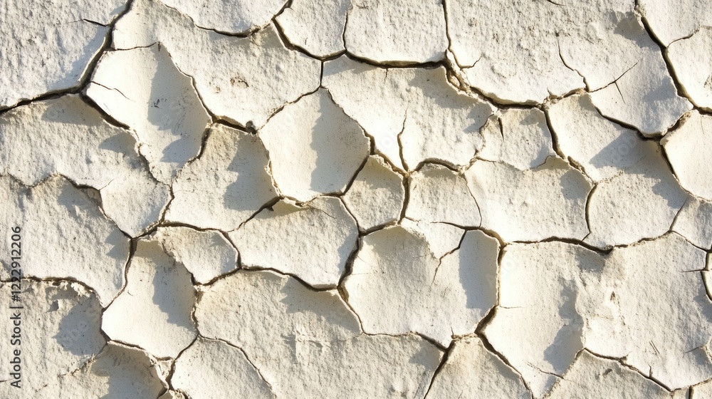 Aufkleber close up of cracked paint texture on an aging brick wall with ample negative space for text or desig