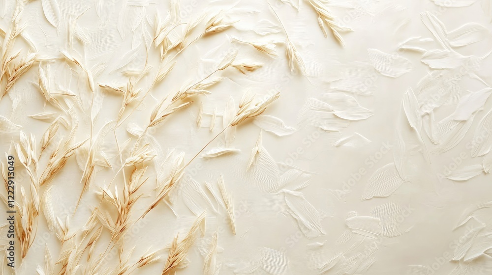 Poster natural rice texture background with space for text incorporating wheat or grain elements for organi