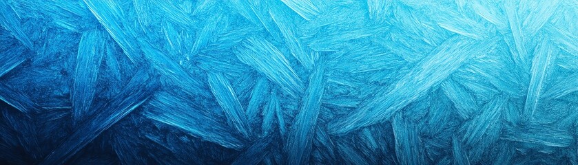 Obraz premium Beautiful icy texture creating a captivating, frosty visual effect in stunning shades of blue.