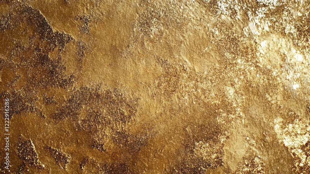 Poster shiny golden glitter texture background with rich metallic tones perfect for elegant designs and inv