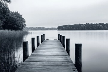 Naklejka premium Lake Dock