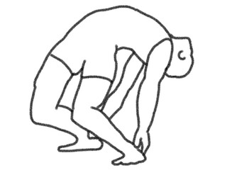 silhouette of a person yoga pose