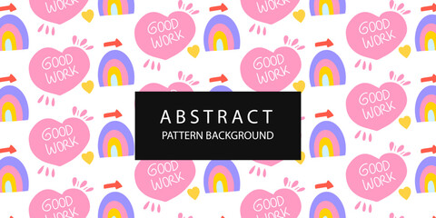 adorable cute pattern background design. textile pattern. Creative minimalist style art background for children or trendy design with basic shapes.