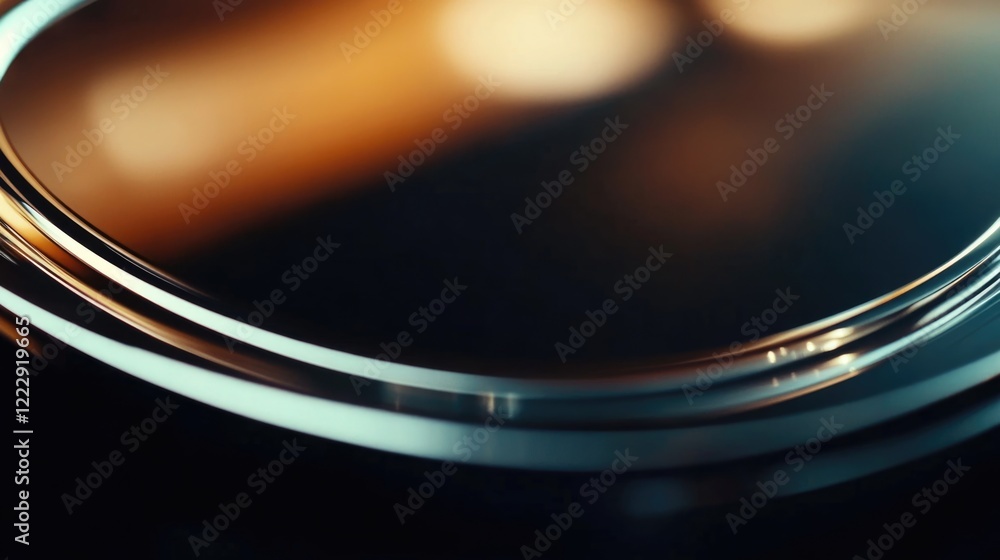 Poster Close Up of High Performance Hard Disk with Reflective Surface and Empty Space for Text or Graphics