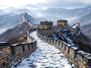 great wall in winter