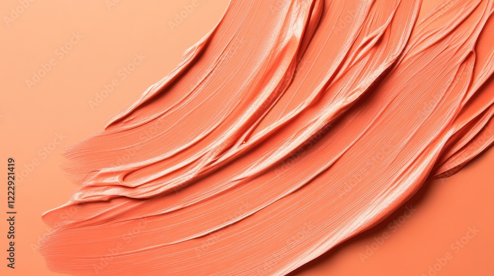 Poster gentle orange brushstroke texture background ideal for creative designs and empty text space showcas