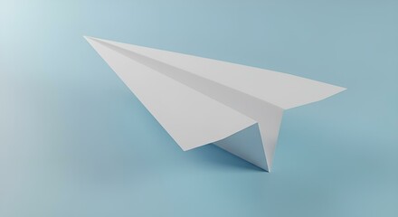 paper plane isolated on white background