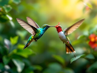hummingbird in flight