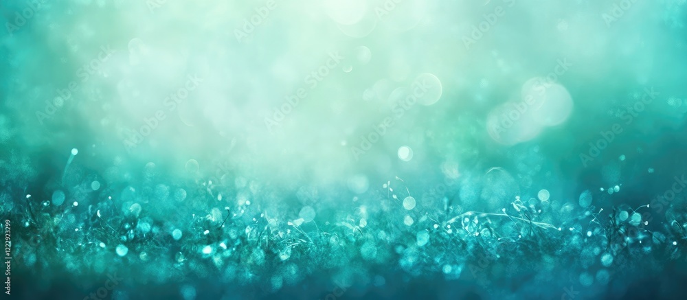 Poster abstract soft focus aqua background with bokeh effect reflecting nature and serenity perfect for sum