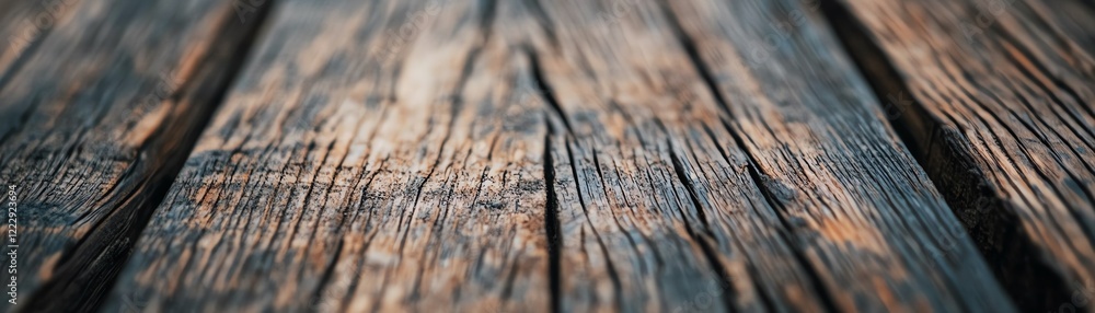 Poster close-up view of rustic textured wood with natural grains and beautiful patterns.
