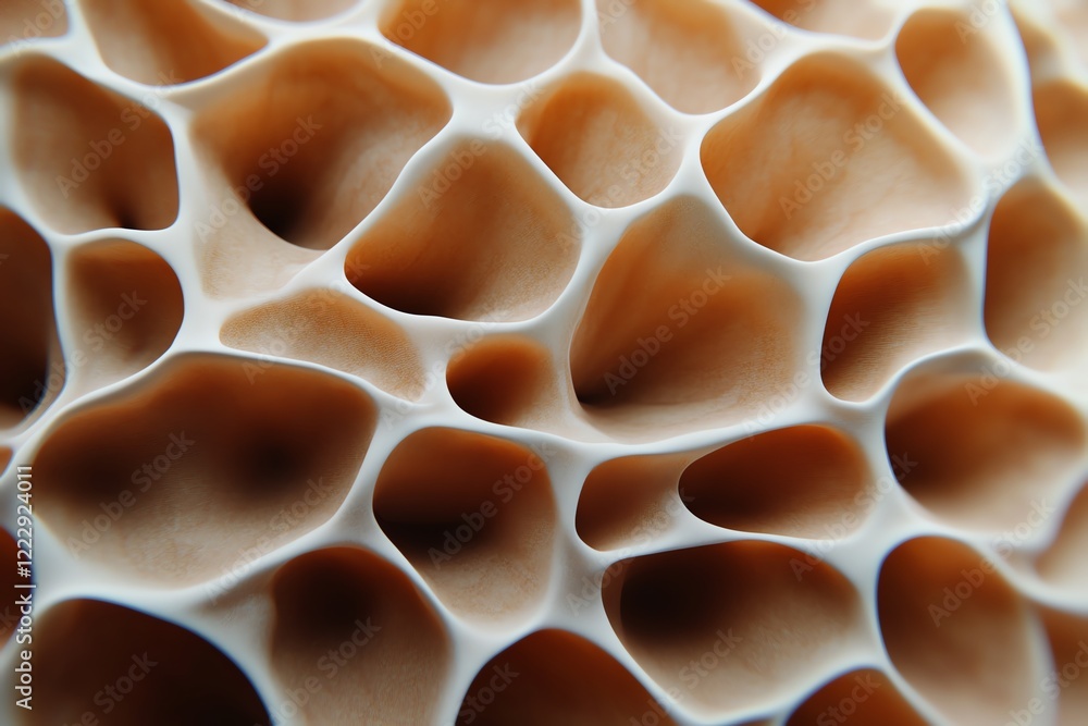 Aufkleber close-up view of unique plant structure showcasing intricate natural patterns.