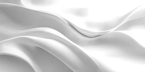 Obraz premium Soft and Flowing White Fabric Texture on Smooth Background, Elegant and Minimalist Design for Various Creative Projects and Displays