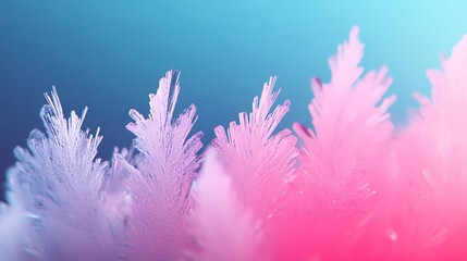 Obraz premium Colorful ice formations create a mesmerizing display of nature's beauty.