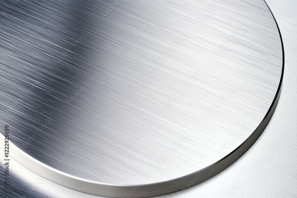 Poster silver circle with a pattern on it