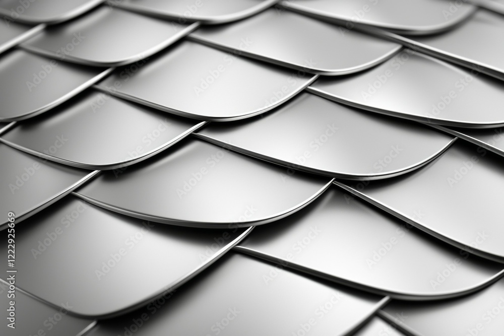 Poster the image is a close up of a silver metal roof with a pattern of triangles