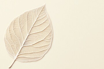 Obraz premium Delicate leaf texture showcasing intricate details and nature's beauty.
