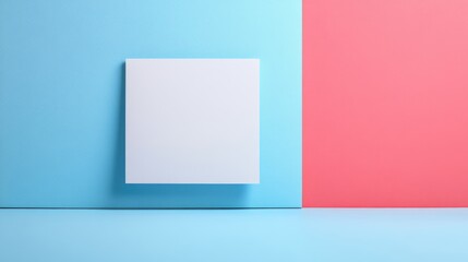 Naklejka premium Visual Representation of Expected vs Actual Results with Blank Space for Text on Colorful Background