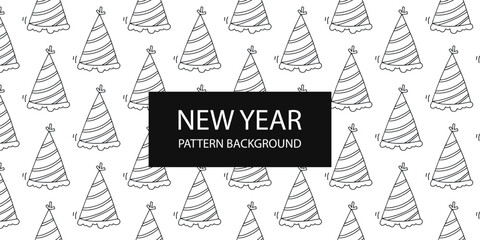 Popular new year pattern backgrkound. design textile. Simple sketch line style emphasis, attention, pattern elements. Vector illustration.