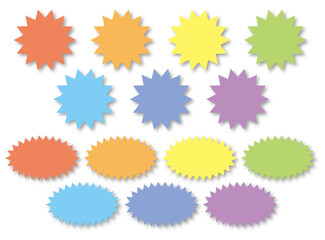 吹き出し・レインボー