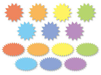 吹き出し・レインボー