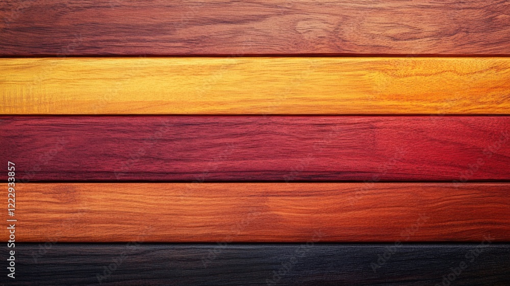 Poster warm toned colorful wooden texture background with smooth lines and ample empty space for creative t