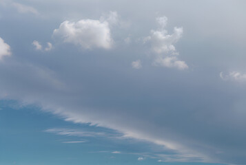 Beautiful sky with clouds and beautiful colors that are very nice to admire.