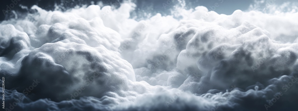 Poster dramatic crashing ocean waves with white foam and expansive empty space for text background in a moo