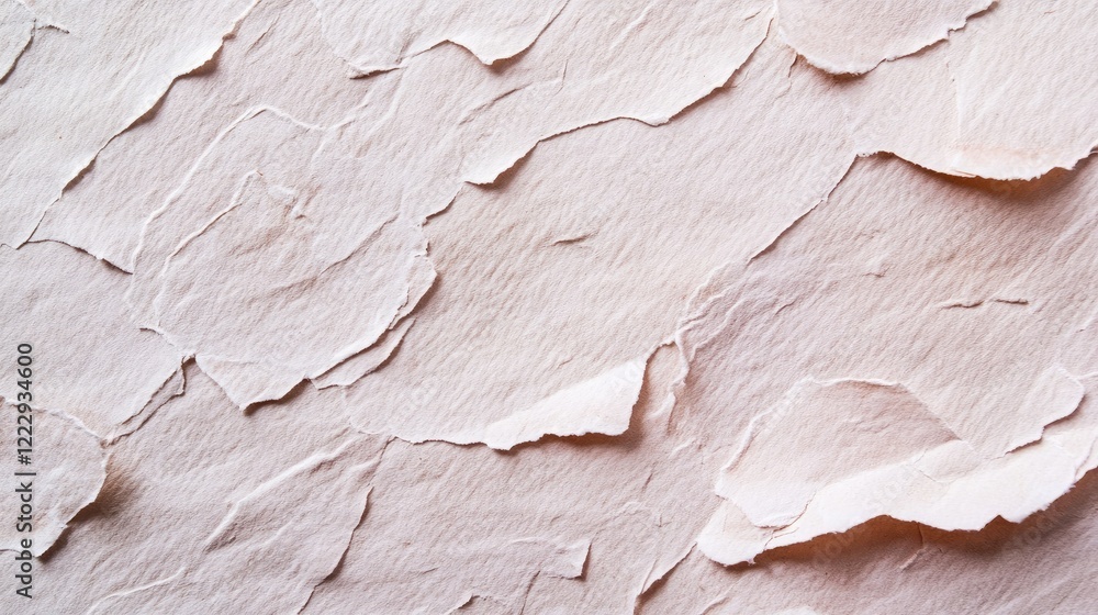 Poster close up of textured handmade paper background with natural imperfections and ample empty space for 