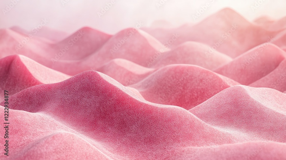 Poster pink hills landscape background with soft textures and empty copy space for textual content