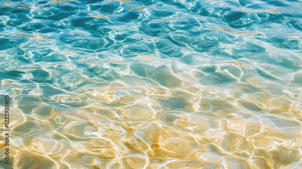Aufkleber vibrant aquatic surface with light reflections and textural details suitable for customized text or 