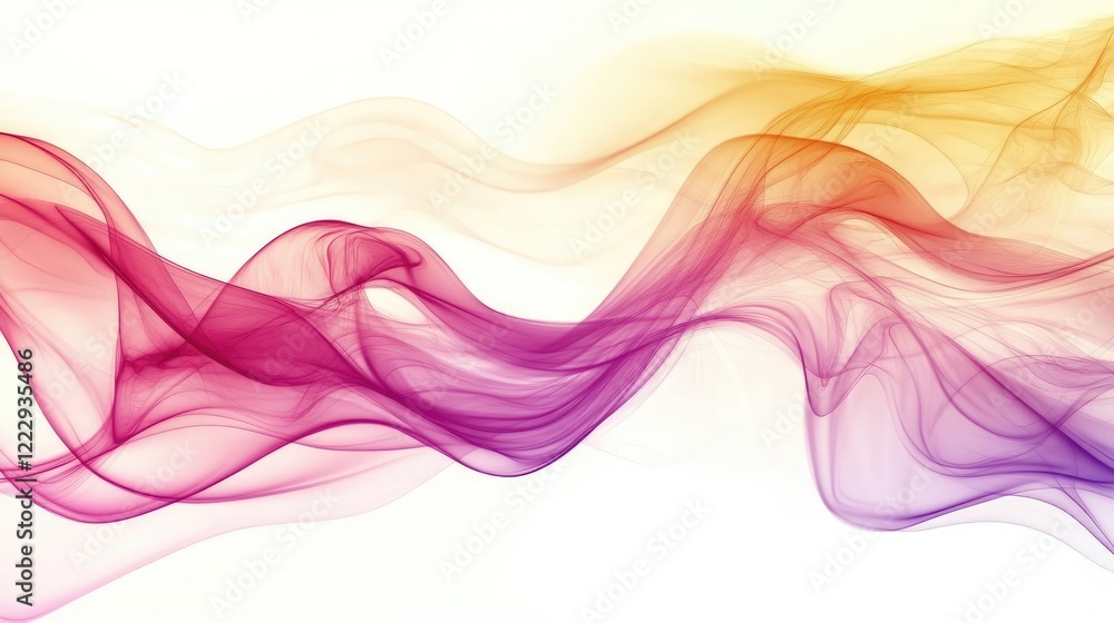 Poster abstract colorful fluid waves background with smooth transitions and empty space for text or graphic
