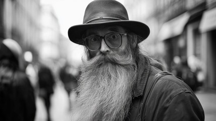 Man with beard and glasses