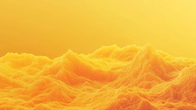 Gradient Landscape Visualization with Empty Space for Custom Text and Population Density Map Elements in Warm Yellow Tones - Powered by Adobe